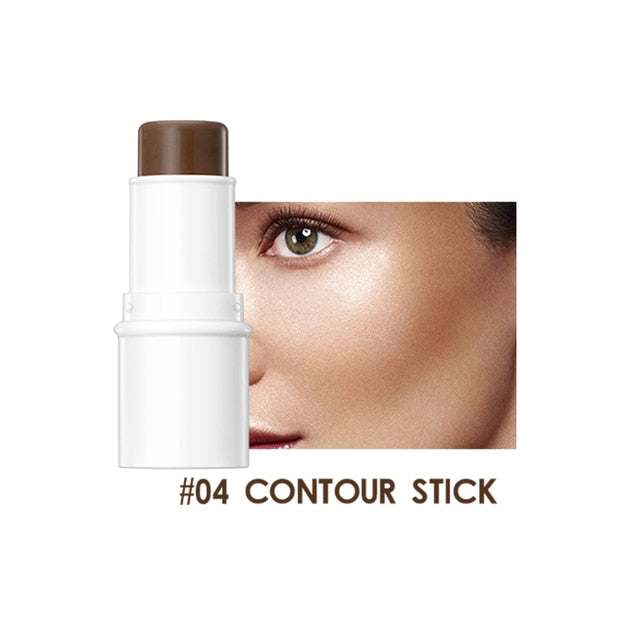 QIBEST Cream Contour Stick for defining and highlighting facial features.