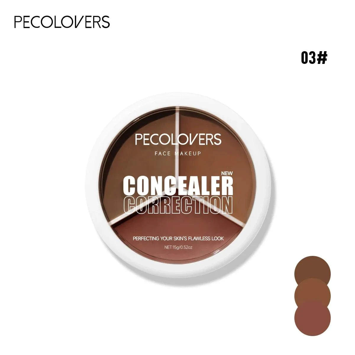 Triple-Finish Concealer Cream for smooth, radiant skin; perfect for highlighting and contouring all skin tones.