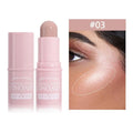 Creamy contour stick with natural finish for defining facial features, suitable for all skin types.