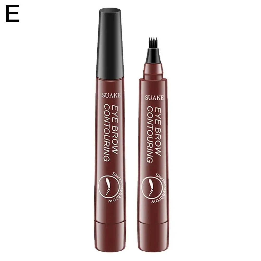 Waterproof Microblading Eyebrow Pen Set with fine-tipped applicator for precise, long-lasting brows.