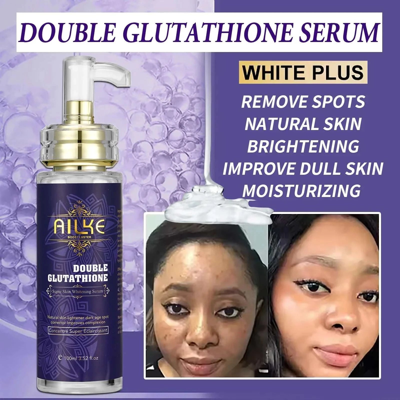 Double Glutathione Whitening Skin Care, Gentle Bleaching, Even Skin Tone, Skin Radiant, From Dermatologist Recommended - vividbella