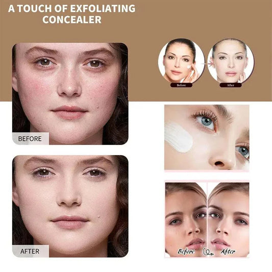 4-in-1 color changing concealer foundation with moisturizing and concealing effects for dark circles.