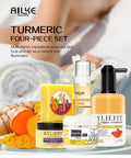 AILKE Organic Turmeric Skin Care Set, Brighten, Cleaning Skin, Reduce Acne, Whiten, Even Skin Tone, Improve Dry Skin - vividbella