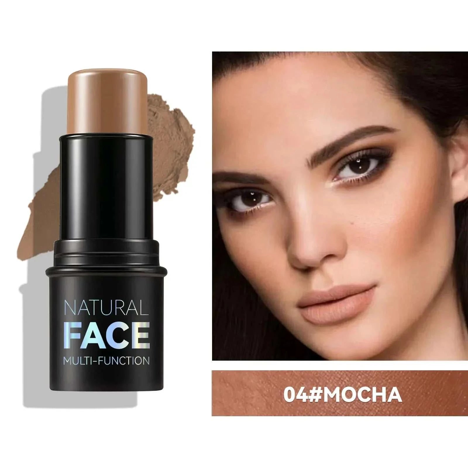 Makeup Base Foundation Cream in shade 04# Mocha for flawless, smooth coverage and contouring.