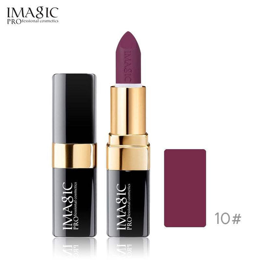 IMAGIC Lipstick Moisturizer Lips Smooth Lip Stick Long Lasting Charming Lip Lipstick Cosmetic Beauty Makeup 12 Colors - vividbella