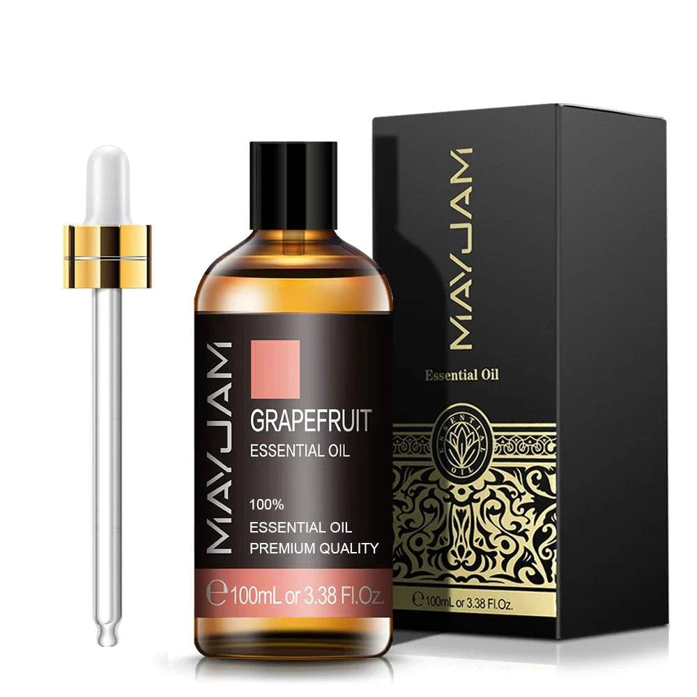 MAYJAM 100ML Pure Aroma Essential Oils Cinnamon Rosemary Cedarwood Lemongrass Tea Tree Massage Humidifier - vividbella