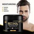 Men's retinol face moisturizer with anti-wrinkle and pore-shrinking features.