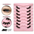 Mermaid Shop Half Lashes 5/7/10 Pairs Half Lashes Soft Natural Cat Eye Lashes Makeup Tool Fake Eyelashes Extension Fluffy Faux Cils - vividbella