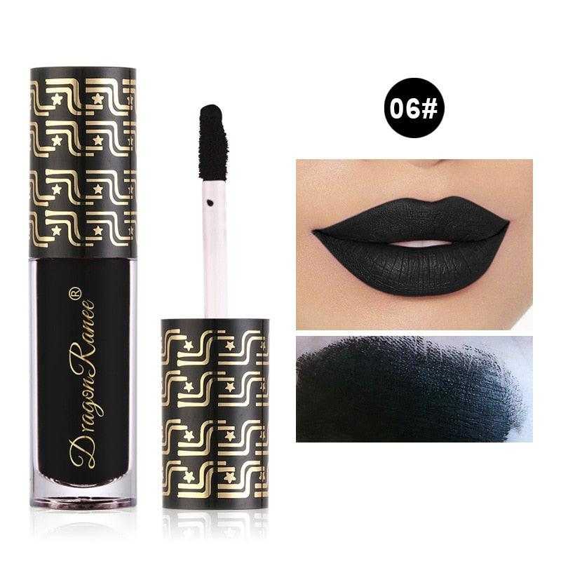 Matte Liquid Lipstick Makeup Lip Glaze Moisturizing Waterproof Durable Lip Mud Non-stick - vividbella