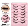 Mermaid Shop Half Lashes 5/7/10 Pairs Half Lashes Soft Natural Cat Eye Lashes Makeup Tool Fake Eyelashes Extension Fluffy Faux Cils - vividbella