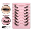 Mermaid Shop Half Lashes 5/7/10 Pairs Half Lashes Soft Natural Cat Eye Lashes Makeup Tool Fake Eyelashes Extension Fluffy Faux Cils - vividbella