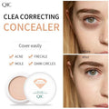 Full coverage foundation concealer for face freckles and dark circles with natural finish.