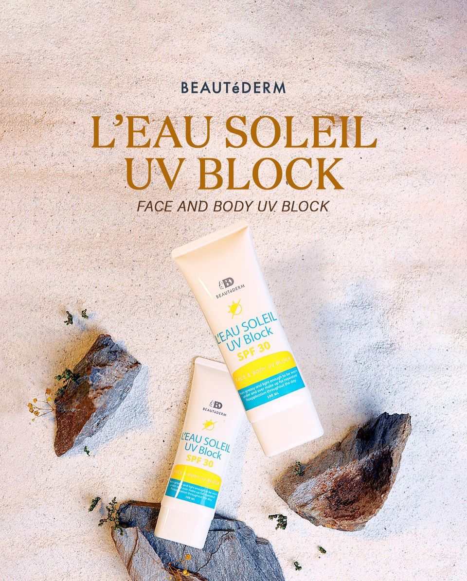 L'eau Soleil UV Block Lotion (SPF 30) Face and Body Sunblock 100ml - vividbella