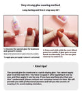 Blush Pleated French Handmade Manicure Wear Nail Fake Nails - vividbella