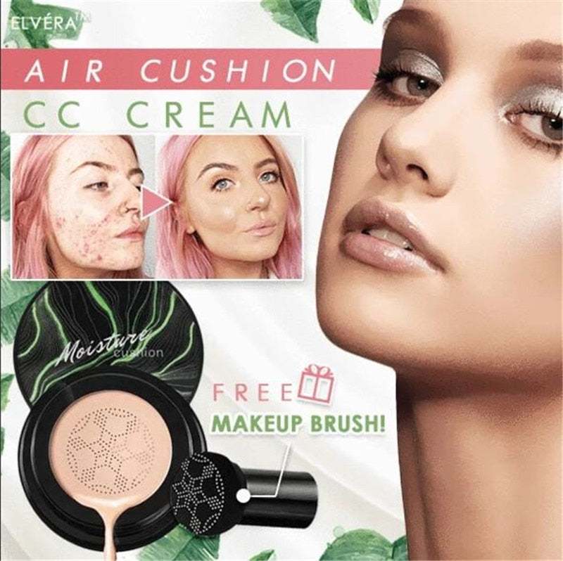 Mushroom Head Air Cushion CC Cream Moisturizing Foundation Air-permeable Natural Brightening Makeup BB Cream Korean cosmetics - vividbella