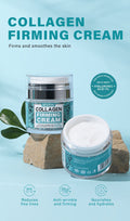 Anti-wrinkle face cream with hyaluronic acid for hydrating and firming skin.