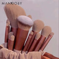 13-piece makeup brushes set for flawless beauty application, featuring versatile tools for foundation, blush, powder, and eyeshadow.