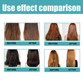 Before and after comparison showcasing the effectiveness of Keratin Hair Straightening Cream on different hair types.