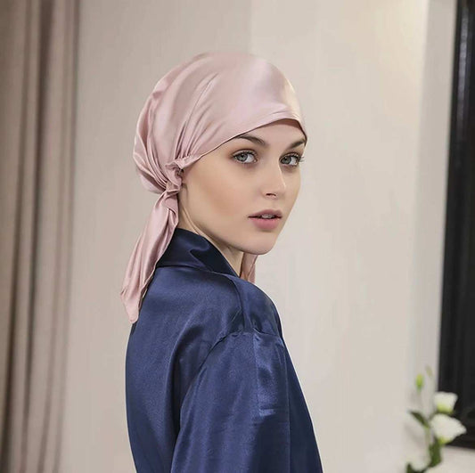 100 Pure Silk Night Cap: Soft Hair Bonnet for Hair Care-Vividbella