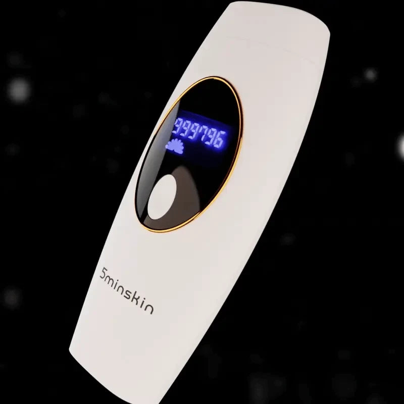 5minSkin at-home laser hair removal handset with digital display for permanent hair reduction-Vividbella