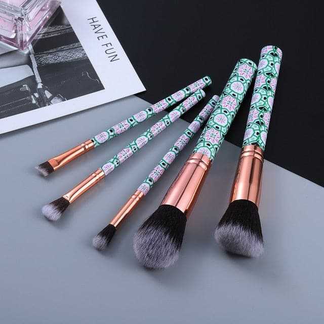 FLD Designer Fashion 5/10PCS Professional MakeUp & Cosmetic Brush Set - vividbella