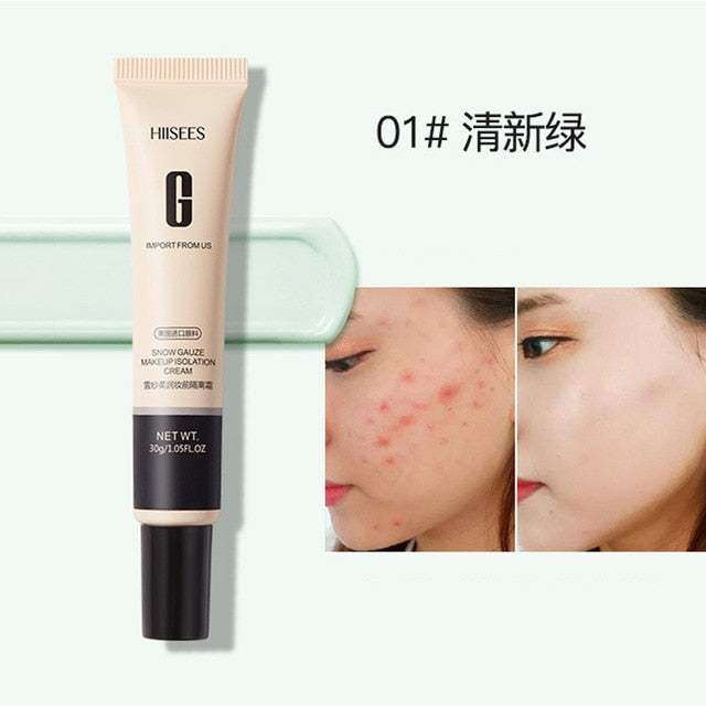 Pre-makeup isolation concealer nonporous primer face cream to cover pores dark circles primer oil control face cream base makeup-Vividbella