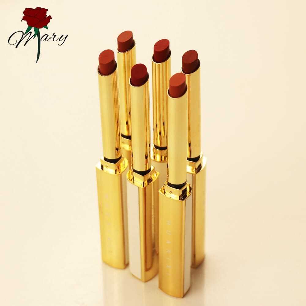 Rosemary 2 Colors Matte Lipstick Tubes Waterproof Long Lasting Red Lipstick Pigments Makeup Never Fade Away - vividbella