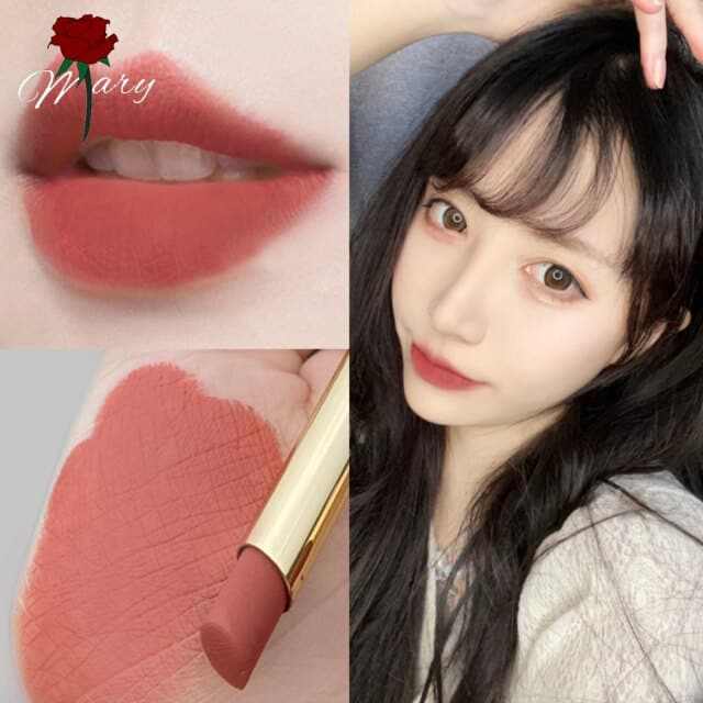 Rosemary 2 Colors Matte Lipstick Tubes Waterproof Long Lasting Red Lipstick Pigments Makeup Never Fade Away - vividbella