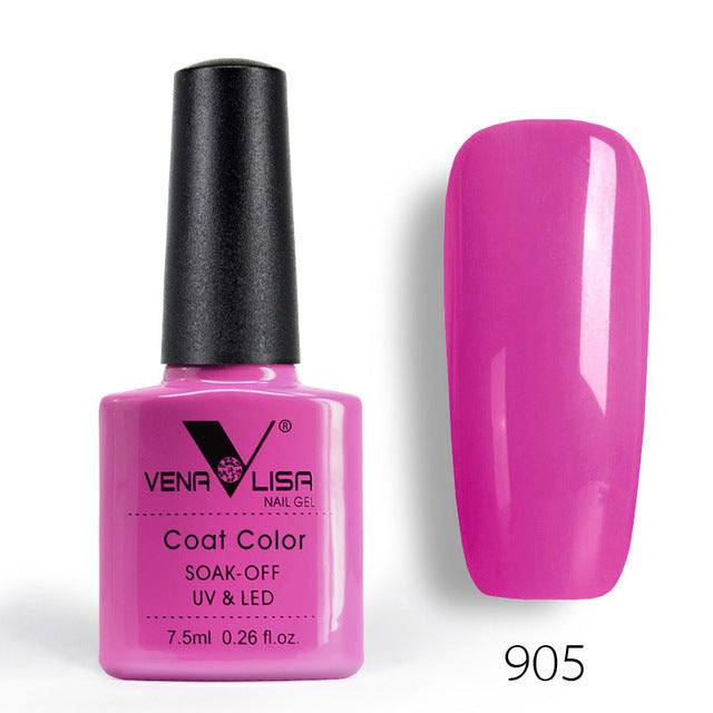 Nail Art Design Manicure 60Color 7.5Ml Soak Off Enamel Gel Polish UV Gel Nail Polish - vividbella