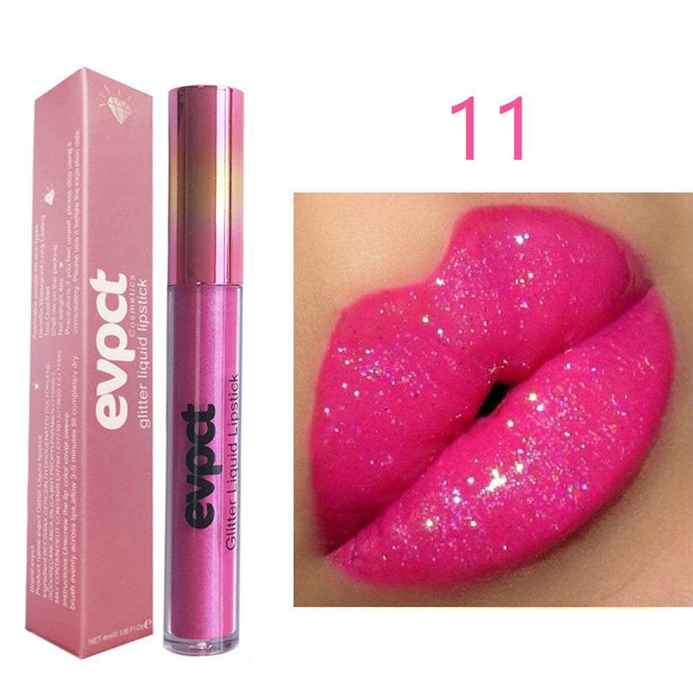 Sexy Shimmer Diamond Matte To Glitter Liquid Lipstick Long Lasting Waterproof Metallic Pearl Colour velvet Lipgloss Lip Makeup 15 - vividbella