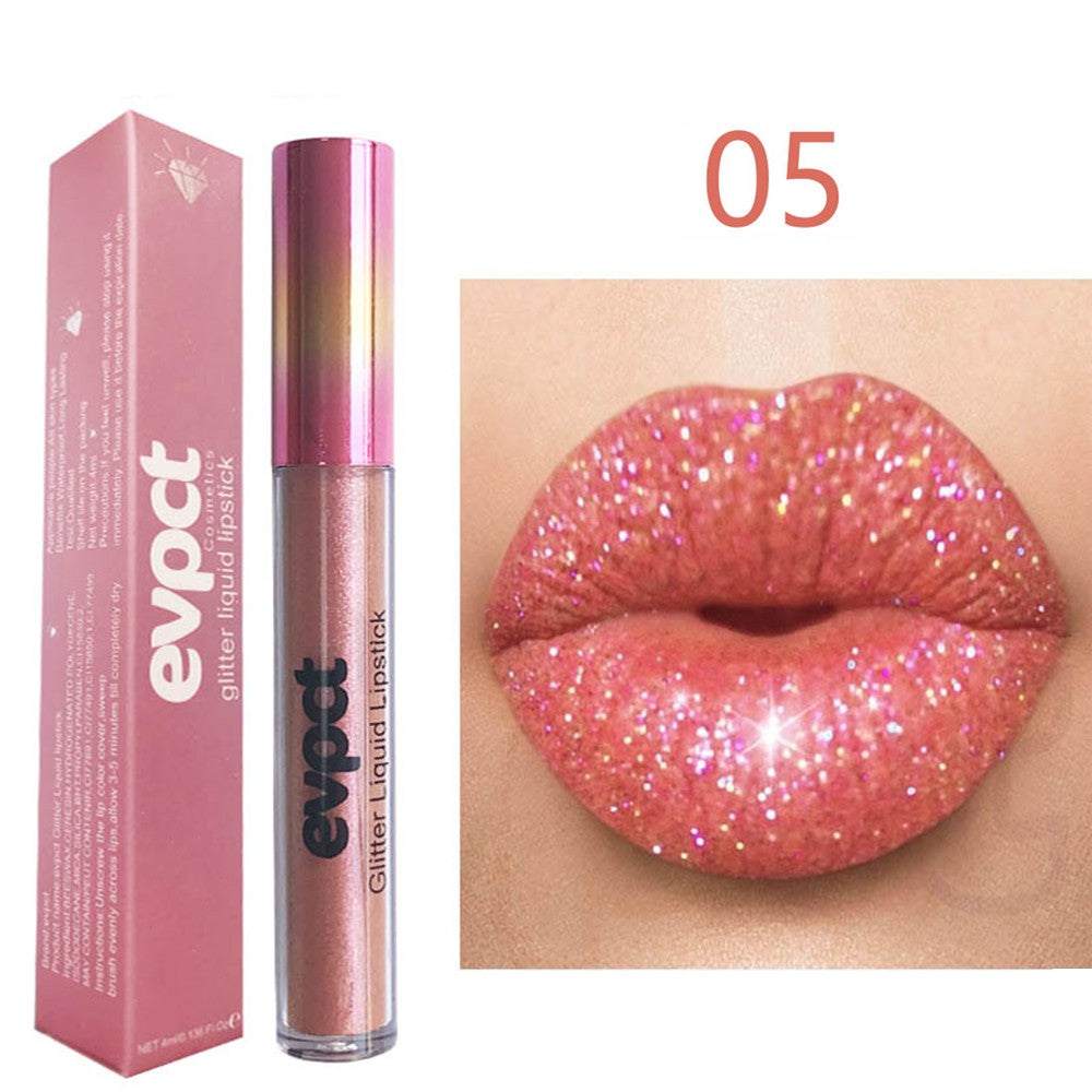 Sexy Shimmer Diamond Matte To Glitter Liquid Lipstick Long Lasting Waterproof Metallic Pearl Colour velvet Lipgloss Lip Makeup 15 - vividbella