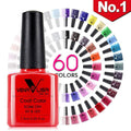 Nail Art Design Manicure 60Color 7.5Ml Soak Off Enamel Gel Polish UV Gel Nail Polish - vividbella